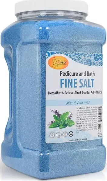 Spa Redi Fine Bath Salt Mint & Eucalyptus 128oz