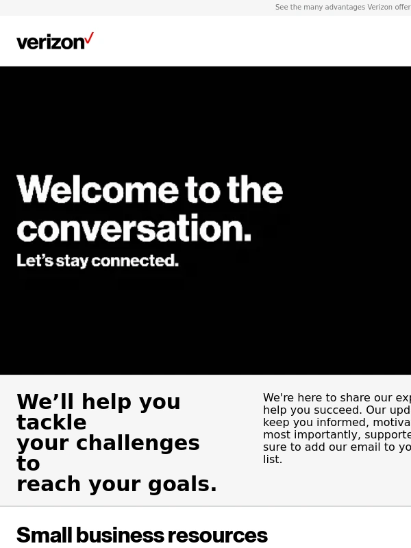 Verizon - We're excited to help you grow your business