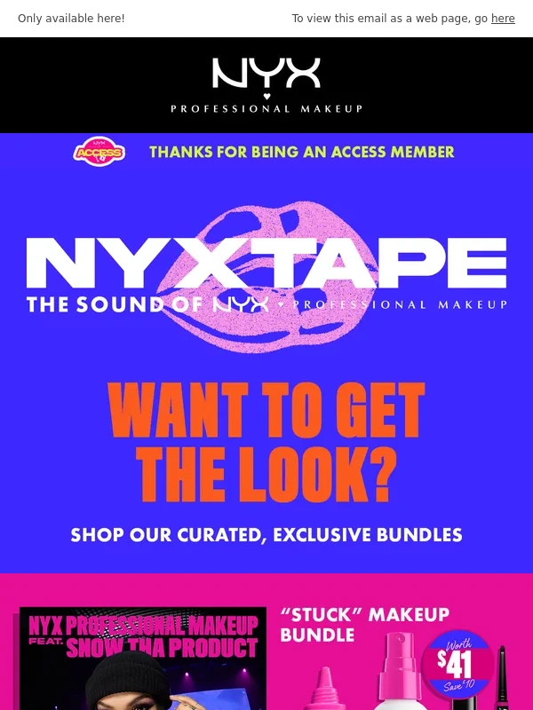 NYX Cosmetics - OUR NYXTAPE BUNDLES ARE HERE ?