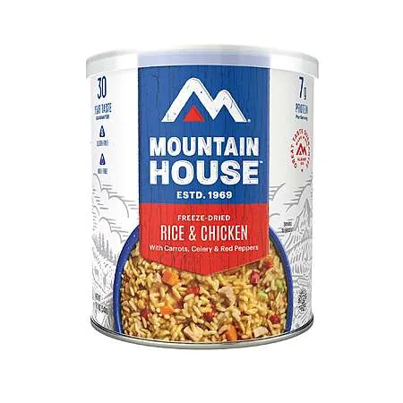 Mountain House: Up to 50% Off Select Freeze Dried Meals: #10 Can Rice & Chicken