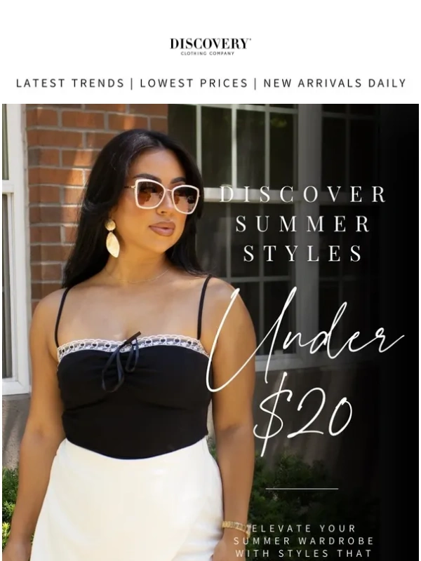 Discovery Clothing - Discover Summer Styles Under $20 ?