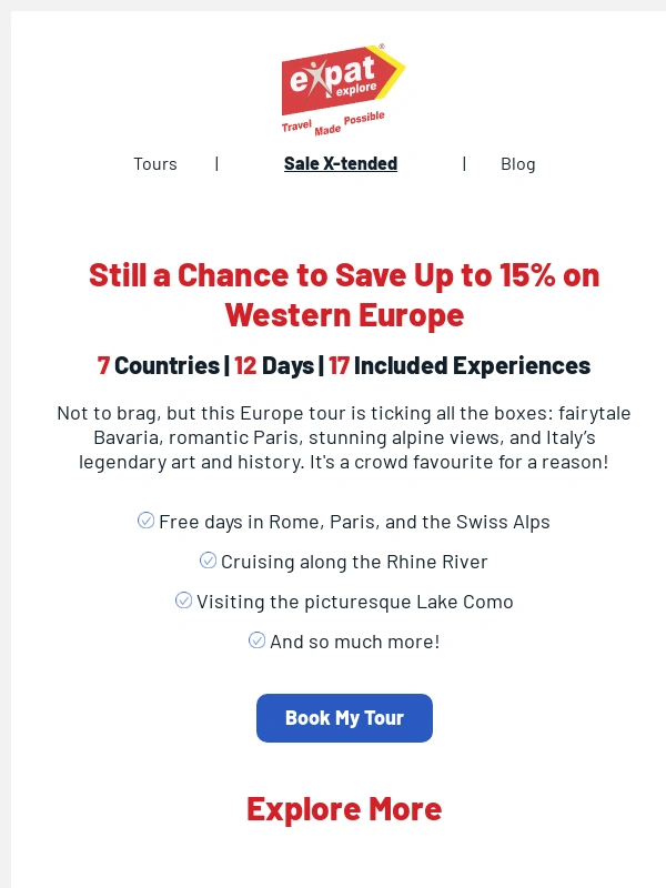 Expat Explore - Europe’s Waiting – And You Can Still Save!