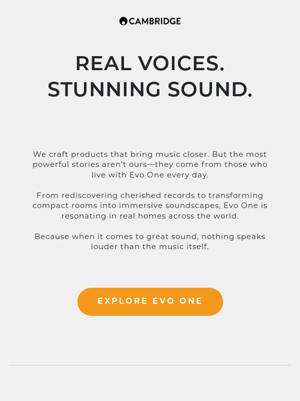 Cambridge Audio - Can one system transform your space?