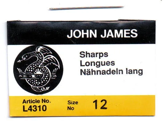 John James Sharp Beading Needles Size 12 (25 Pack)