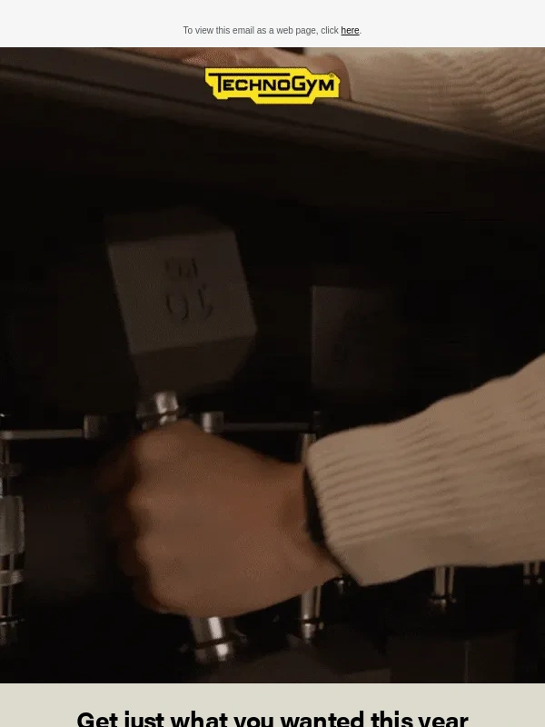 Technogym - It’s the season for giving,even to yourself