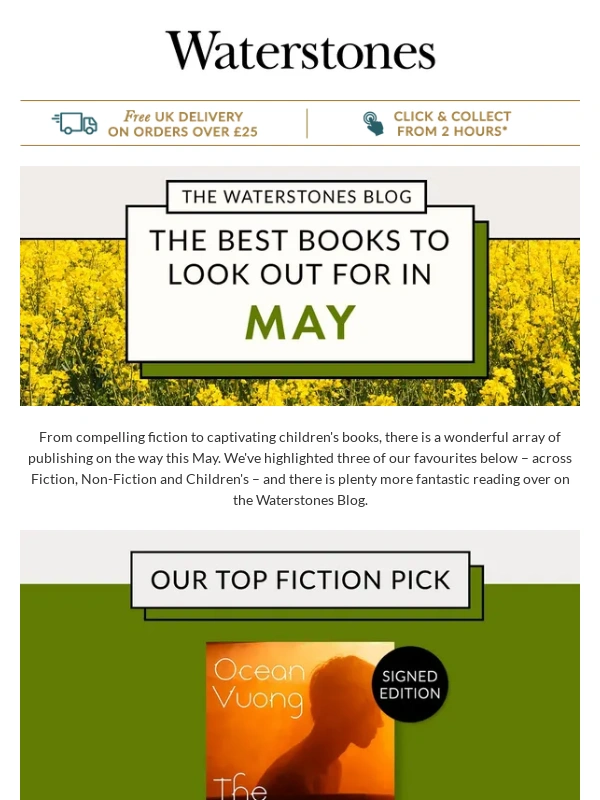 Waterstones - May's Best Books On The Blog