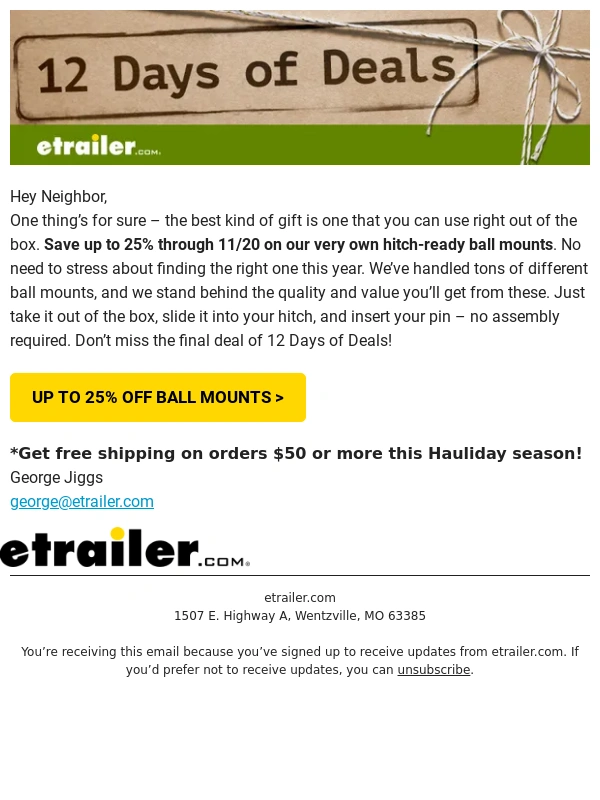 etrailer.com - FINAL DEAL - up to 25% OFF Hitch-Ready Ball Mounts