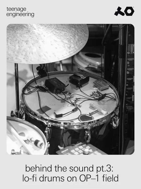 Teenage Engineering - Behind the sound pt.3: lo-fi drums on OP–1 field