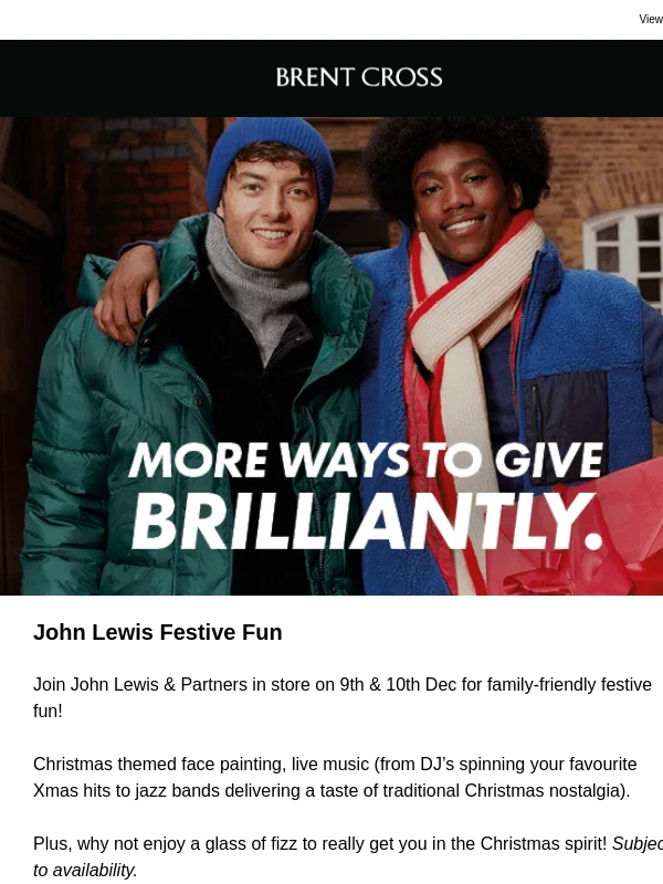 Brent Cross - Christmas Awaits,. Discover What's New at Brent Cross