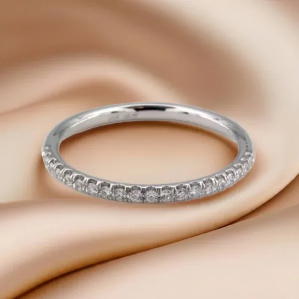 James Allen Thin Pavé Set Wedding Ring in 1.50mm