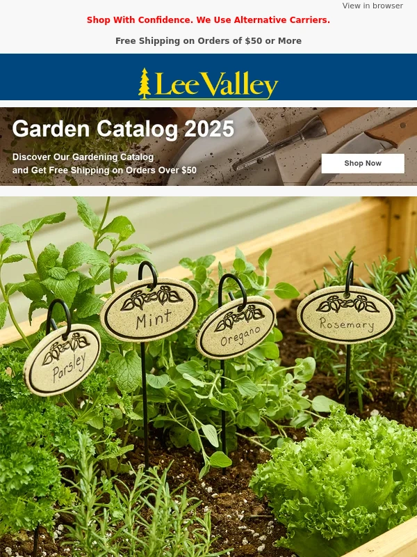 Lee Valley Tools - Stoneware Plant Markers – For a Natural,Elegant Look