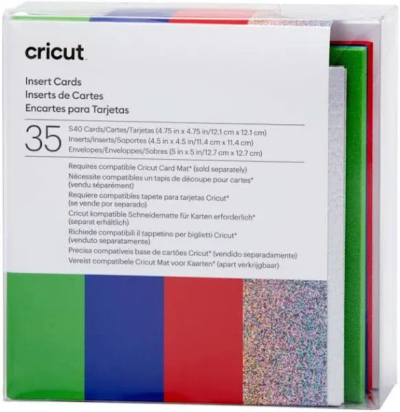 Cricut Insert Cards Rainbow Scales Sampler 35 Count