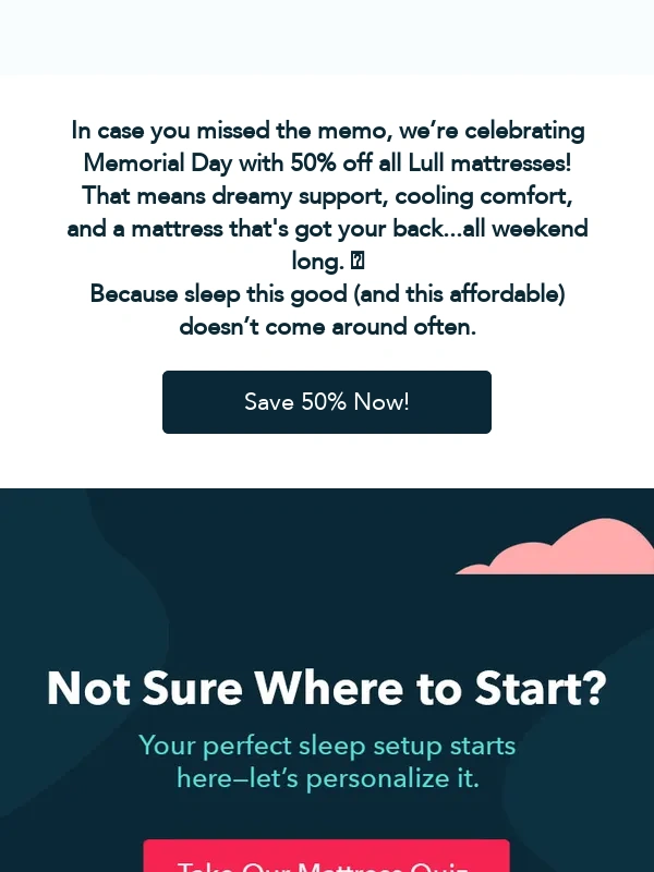 lull - ICYMI: The 50% Off Memorial Day Sale Is Still On