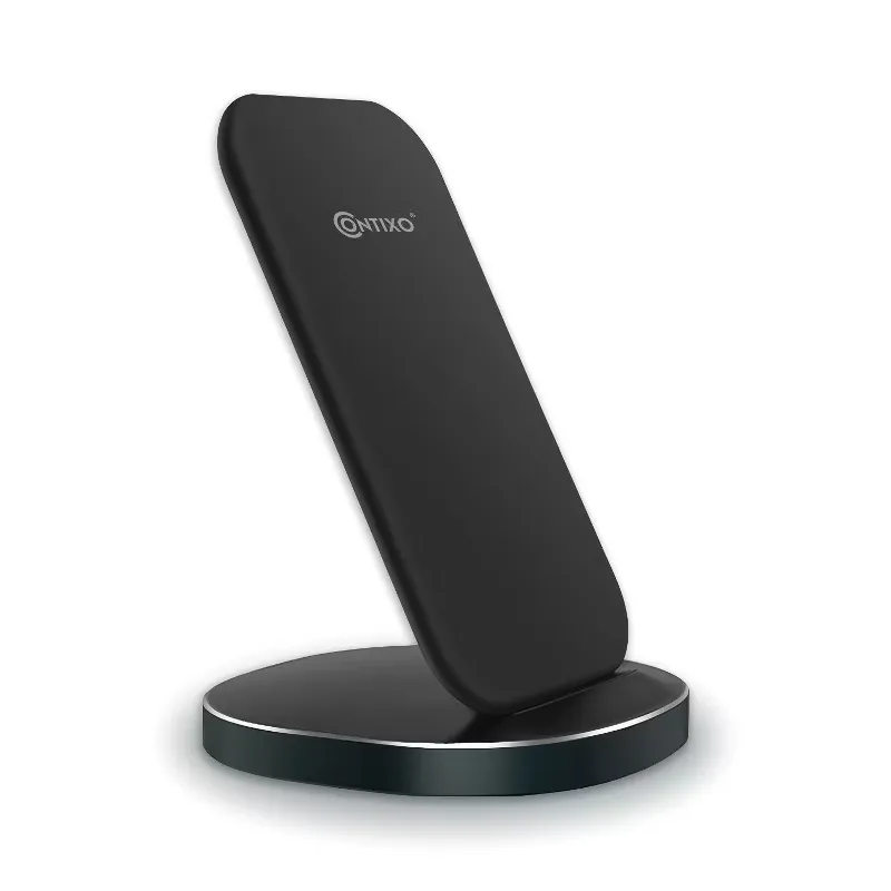 W3 - Fast Wireless Charger Charging Stand Station, Qi Compatible, Enabled Smartphones