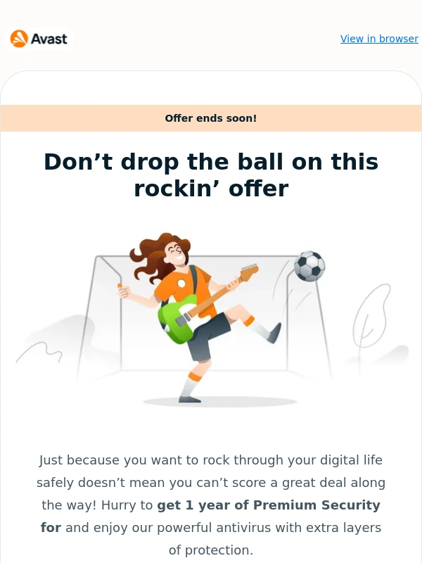 Avast - ? This offer will rock your socks off... Hurry!