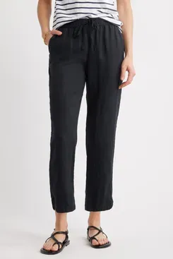 Caslon Tie Waist Taper Linen Pants