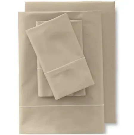 Lands End 400 Thread Count Premium Supima Cotton No Iron Sateen Flat Bed Sheet