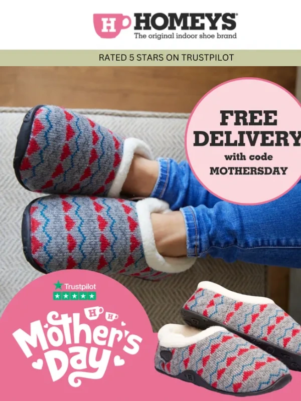 Homeys - Free Delivery for Mother’s Day ?