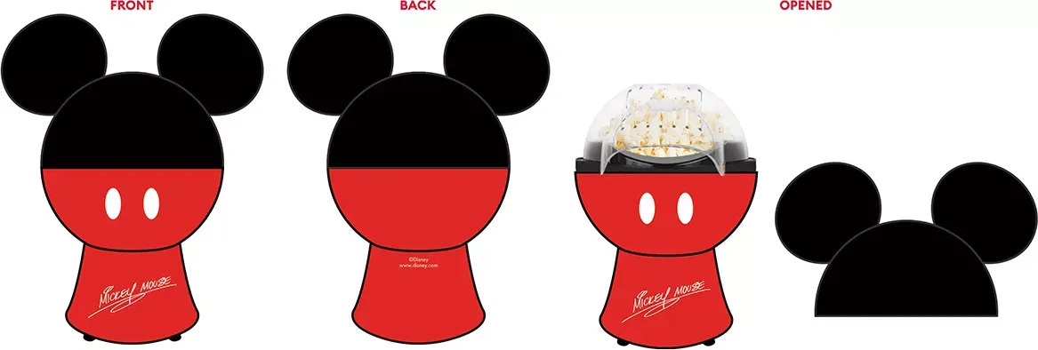 Uncanny Brands, LLC Disney Mickey Mouse Popcorn Maker