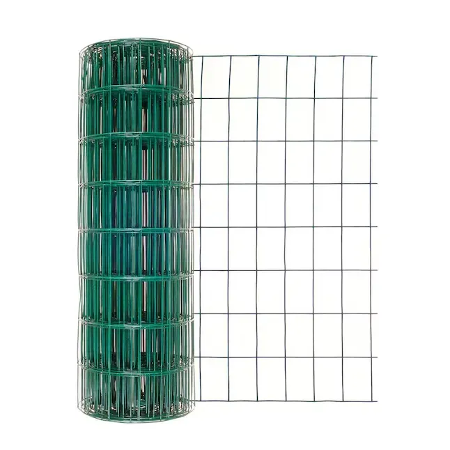 Garden Zone 24 in. H x 50 ft. L Vinyl Garden Fence Green