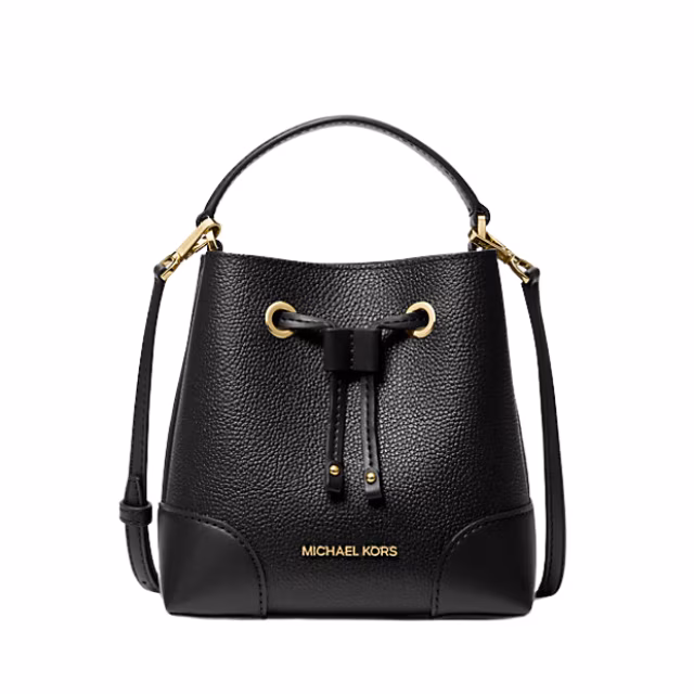 Michael Kors Mercer Small Pebbled Leather Bucket Bag