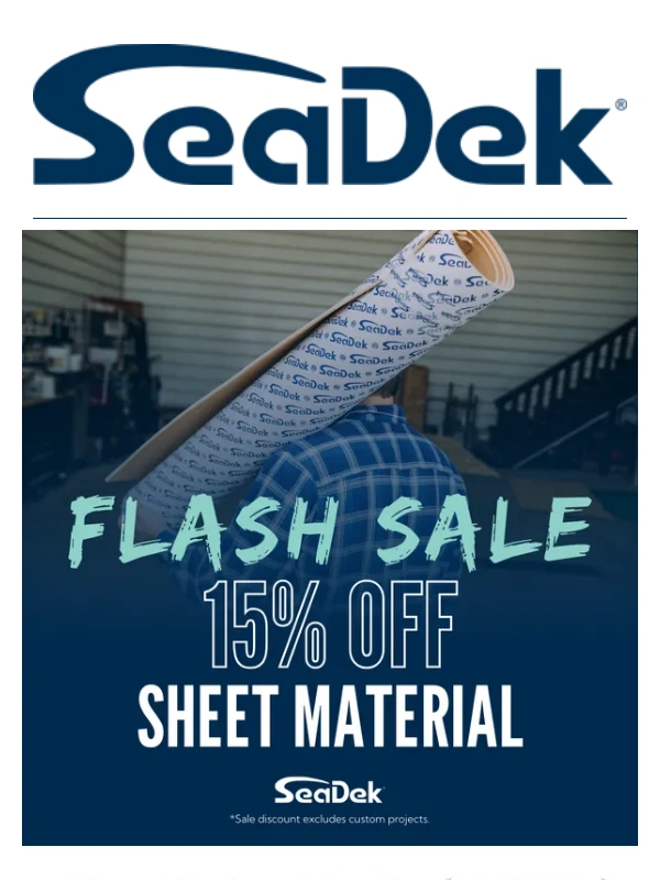 SeaDek - ?FLASH SALE! 15% off SeaDek Sheet Material