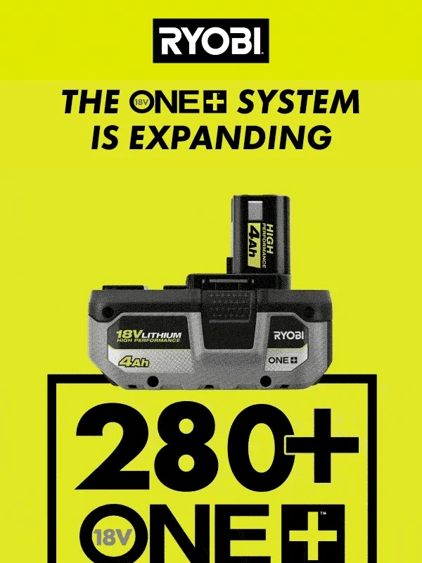RYOBI - New Year. New 18V ONE+ Solutions