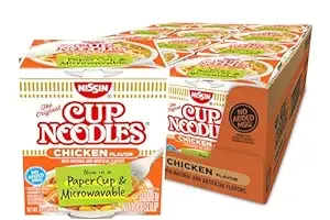 Select Regions: 12-Pack 2.25-Oz Nissin Cup Ramen Noodles (Chicken Flavor)