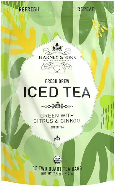 Harney & Sons Organic Green Iced Tea with Citrus & Ginkgo Organic
