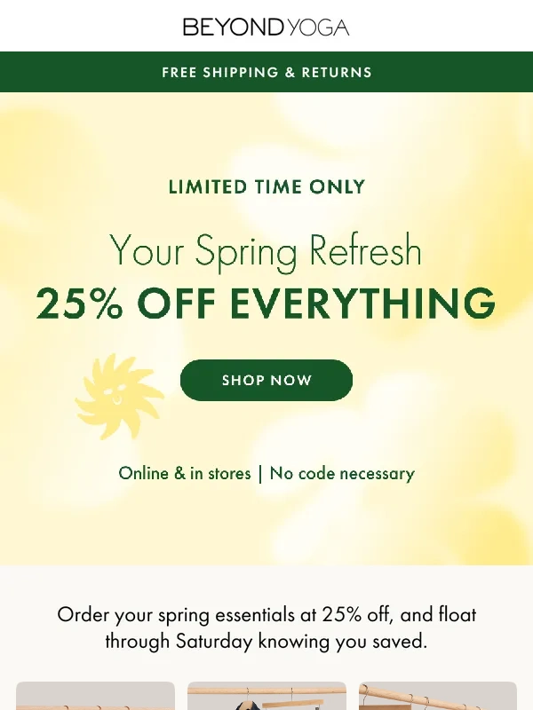 Beyond Yoga - 25% OFF EVERYTHING