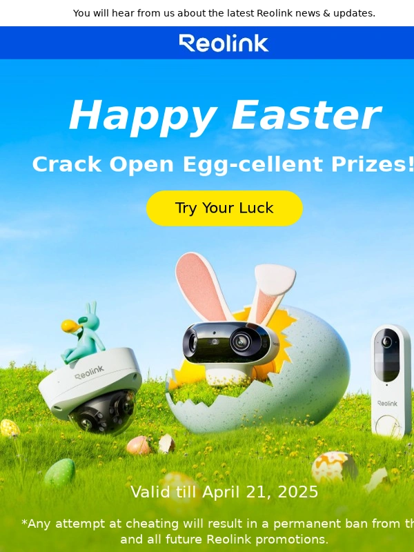 Reolink - ?Hop Into Eggs-clusive Easter Savings!