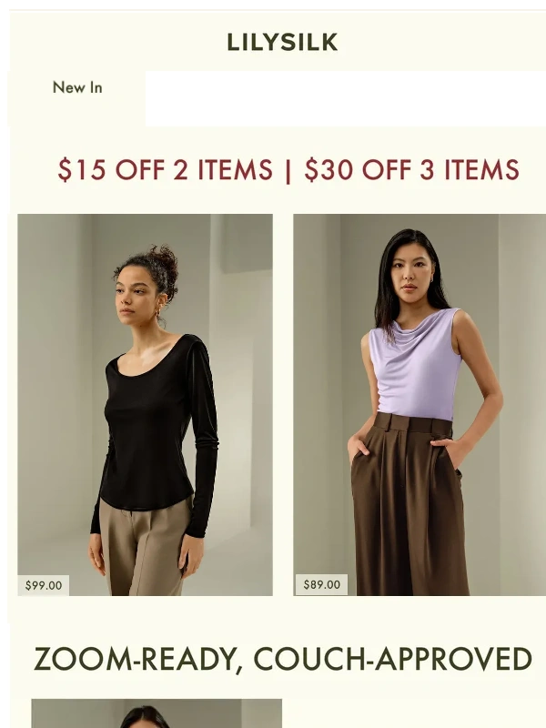 LilySilk - STRETCH INTO SUMMER,SILK JERSEY IS HERE!