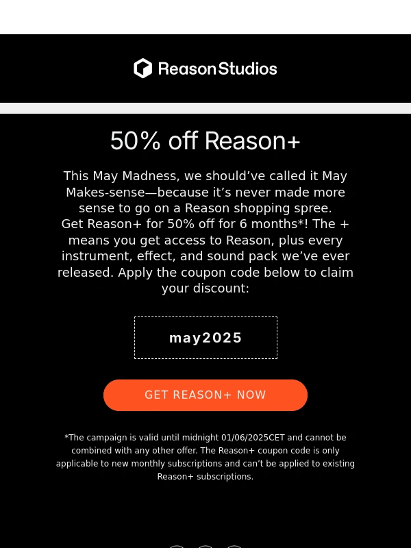 Reason Studios - The May Madness Sale is here!