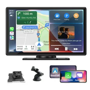9" Wireless Car Display with Apple CarPlay / Android Auto