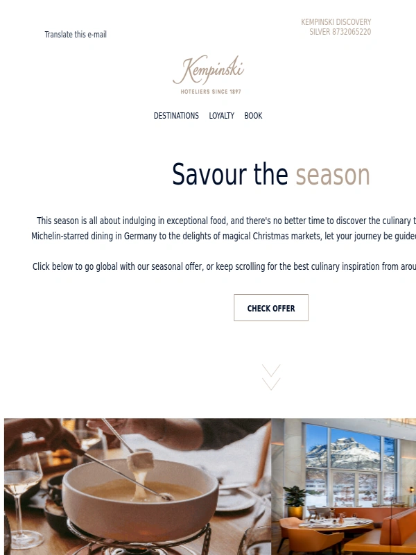 Kempinski - Taste your way around Europe