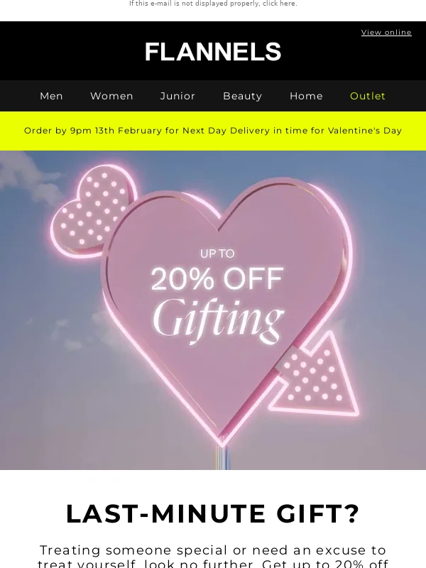 Flannels - Up to 20% off must-have gifts