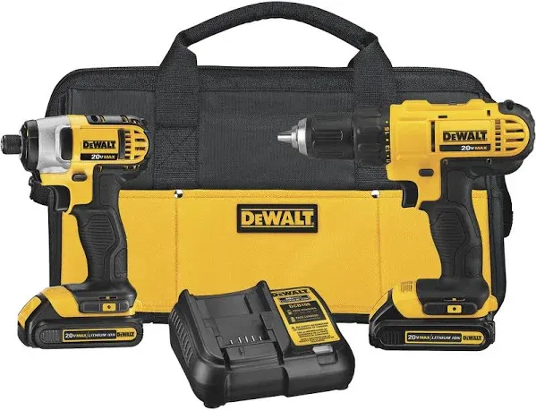 DeWalt DCK240C2 20V Max Drill/Impact Combo Kit