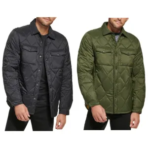 Calvin Klein Water Resistant Quilted Shirt Jacket