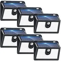 6-Pack Claoner 149-LED Motion Sensor Solar Security Lights