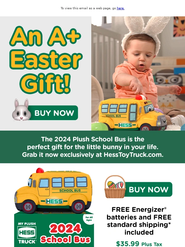 Hess Toy Truck - Final Gift Reminder: 1 Week 'Til Easter!