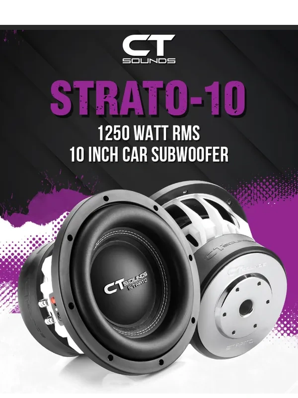 CT Sounds - STRATO-10: Unmatched Performance with 1250W RMS Power!