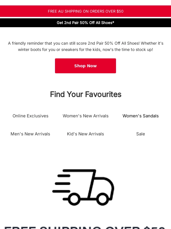 Spendless Shoes - 2nd Pair 50% Off All Shoes ?