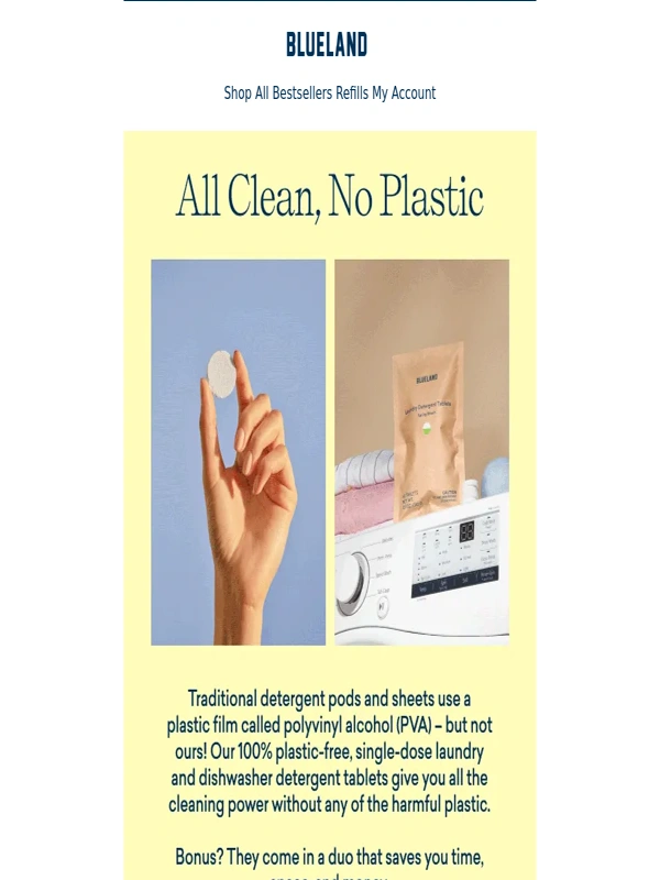 Blueland - Clean dishes,clean clothes—zero plastic