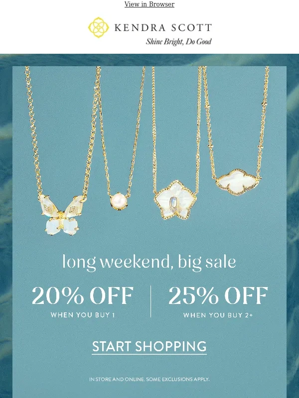 Kendra Scott - Summer’s ? Trends? They’re 25% Off