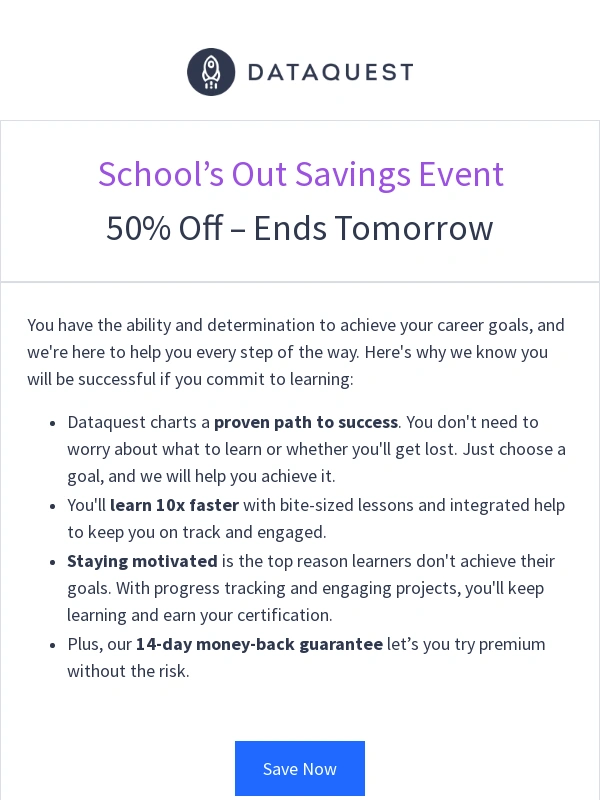 DataQuest - Lock-in Savings – Python Celebration Sale Ends Soon