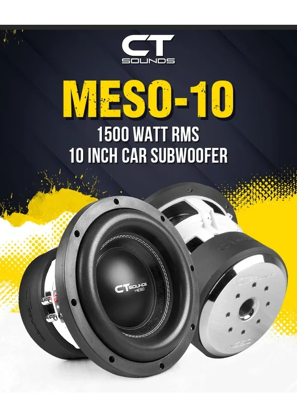 CT Sounds - 1500W RMS of Sub-Bass Destruction - Meso 10" Subwoofer!