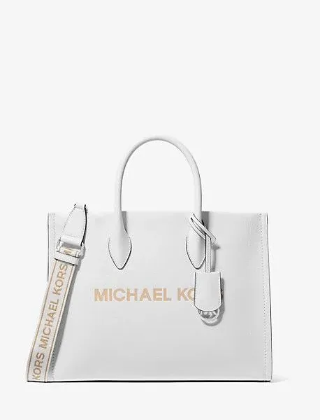 MICHAEL KORS Mirella Pebbled Leather Tote Bag