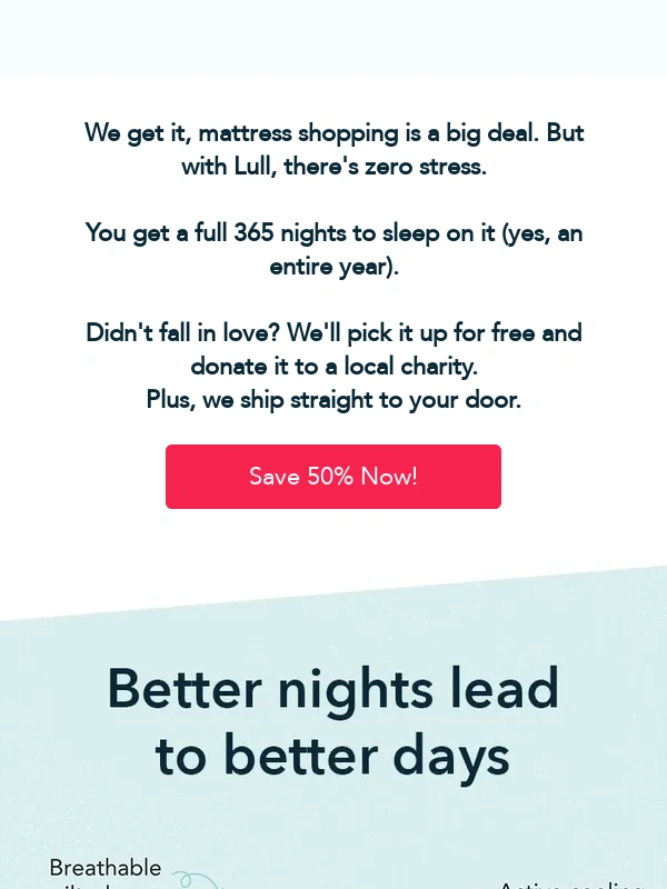 lull - Sleep on it,literally ?