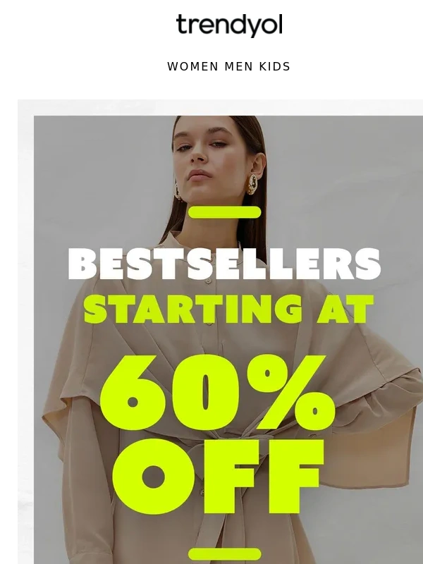 Trendyol - Bestsellers starting at 60% off! See what millions are shopping