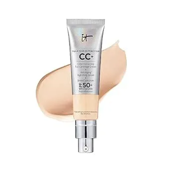 IT Cosmetics - CC+ Cream, Full-Coverage Foundation With SPF 50, 1.08 fl oz, For All Skin Types